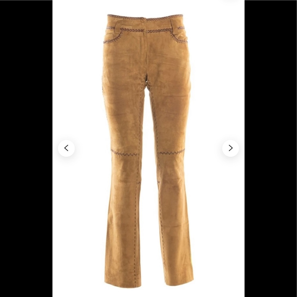 *SOLD* Vintage extremely rare Dolce and Gabbana whip stitch 1970 leather bootcut